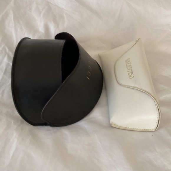 Gucci Black sunglass case & White Valentino sunglass eyeglass case. SET OF 2 - Picture 14 of 16